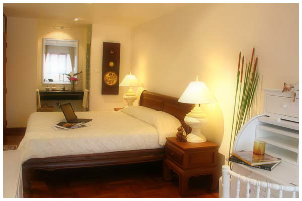 The bedroom of the smaller apartments are homely and tasteful
