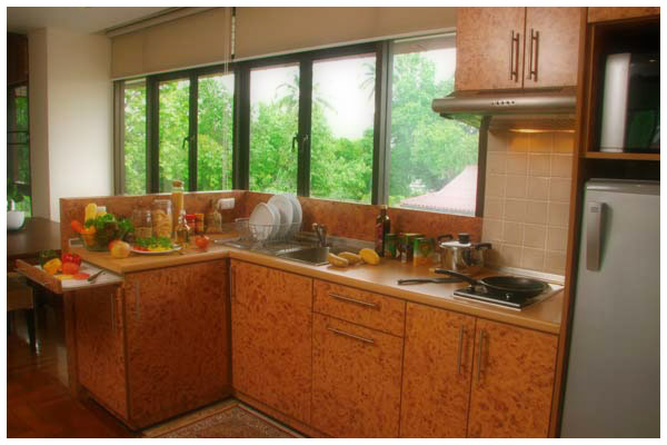 Each apartment comes with its own fully equipped, modern kitchenette